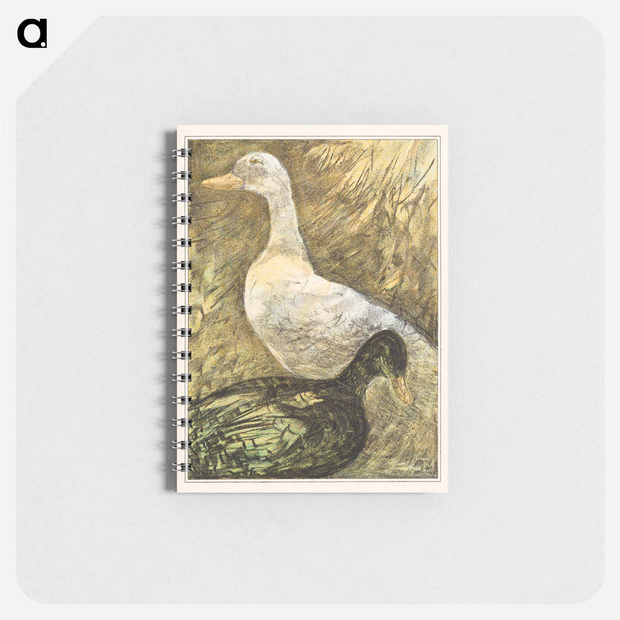 Twee staande eenden - テオ ヴァン ホイテマ Memo.