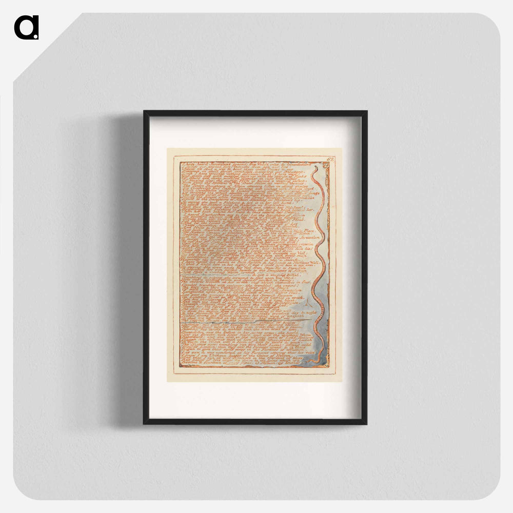 Jerusalem, Plate 82, "I have heard Jerusalems groans...." - William Blake Poster.
