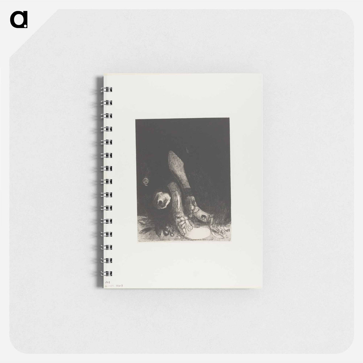 Flowers Fall and the Head of a Python Appears - オディロン ルドン Memo.