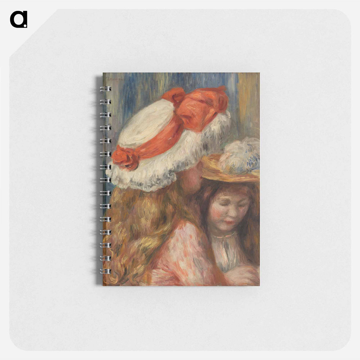 Girls with Hats - ピエール オーギュスト ルノワール Memo.