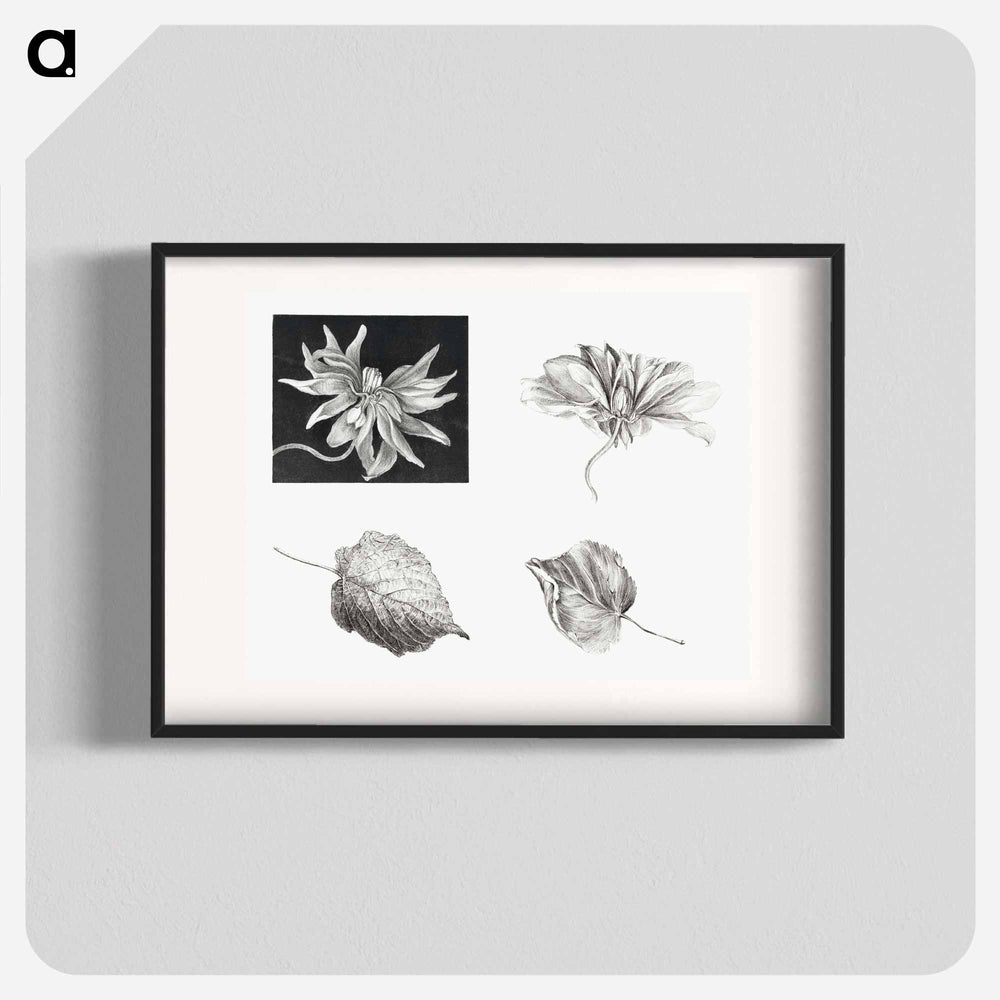 Flowers and Leaves - Theo Van Hoytema Poster.