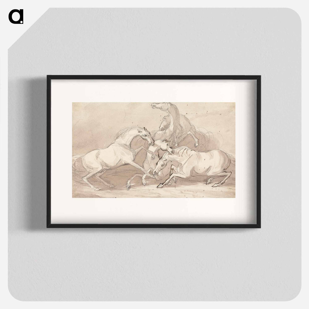アートポスター-A Group of Five Horses Fighting
- イェール大学アートギャラリー Poster.