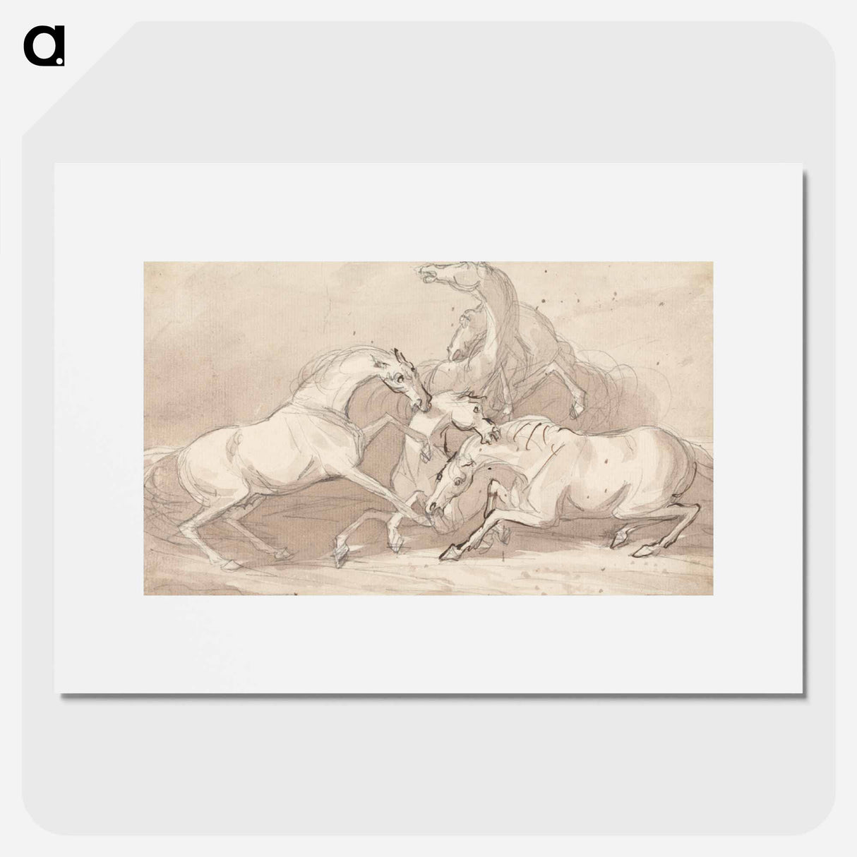 アートポスター-A Group of Five Horses Fighting
- イェール大学アートギャラリー Poster.