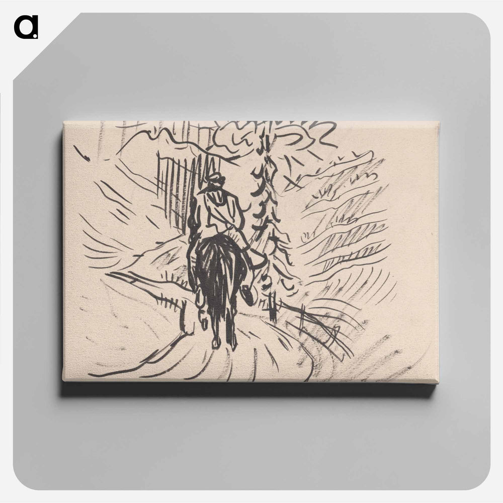 A man on a horse - アーノルド ピーター ワイズ クビンチャン Canvas.
