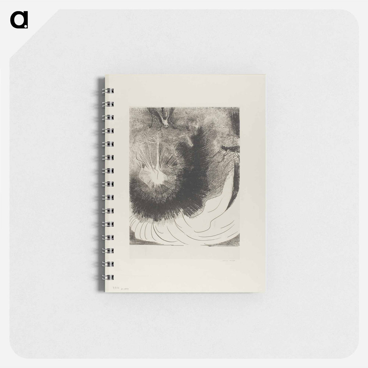 And There Fell a Great Star From Heaven, Burning as it Were a Lamp - オディロン ルドン Memo.