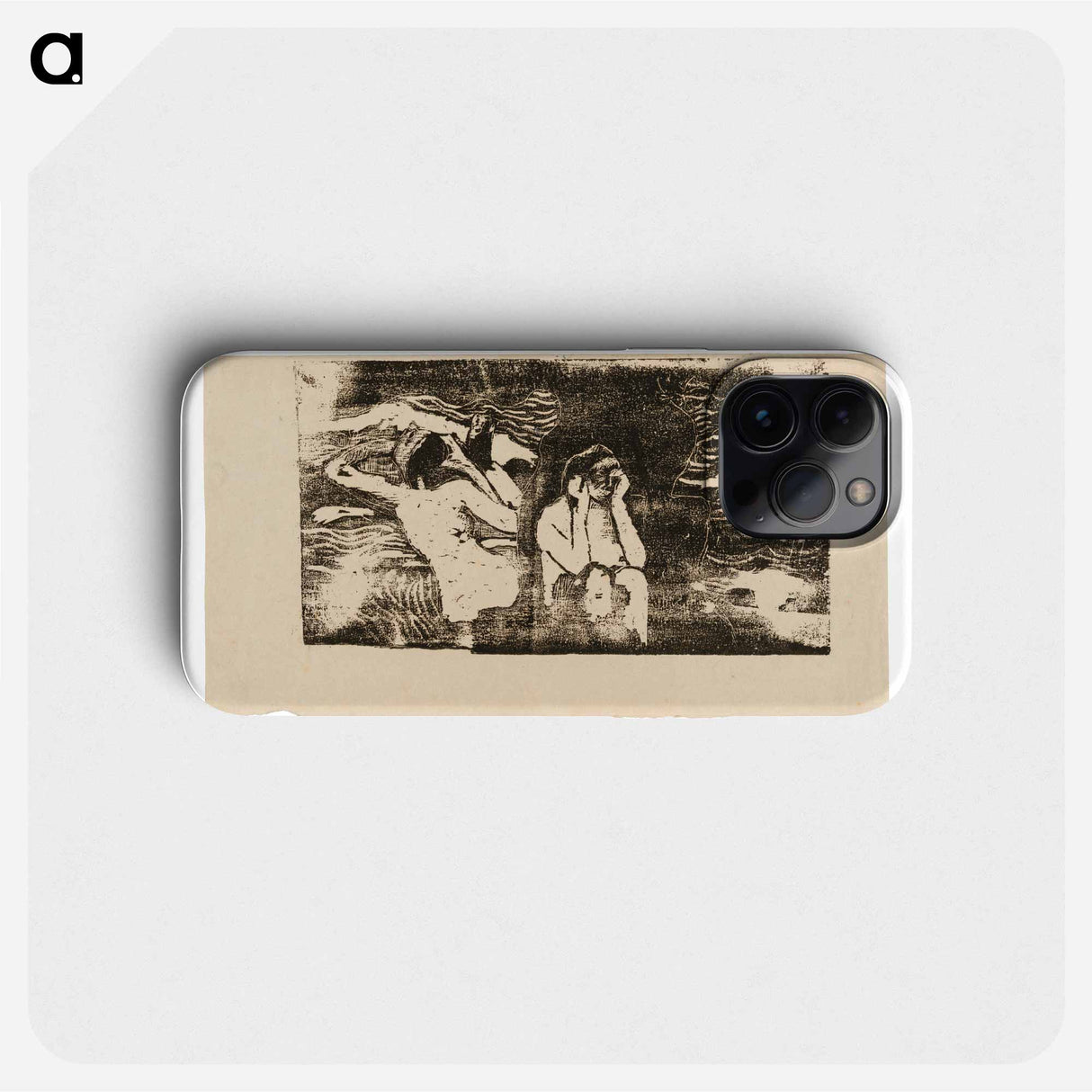 At the Black Rocks - Paul Gauguin Phone Case.