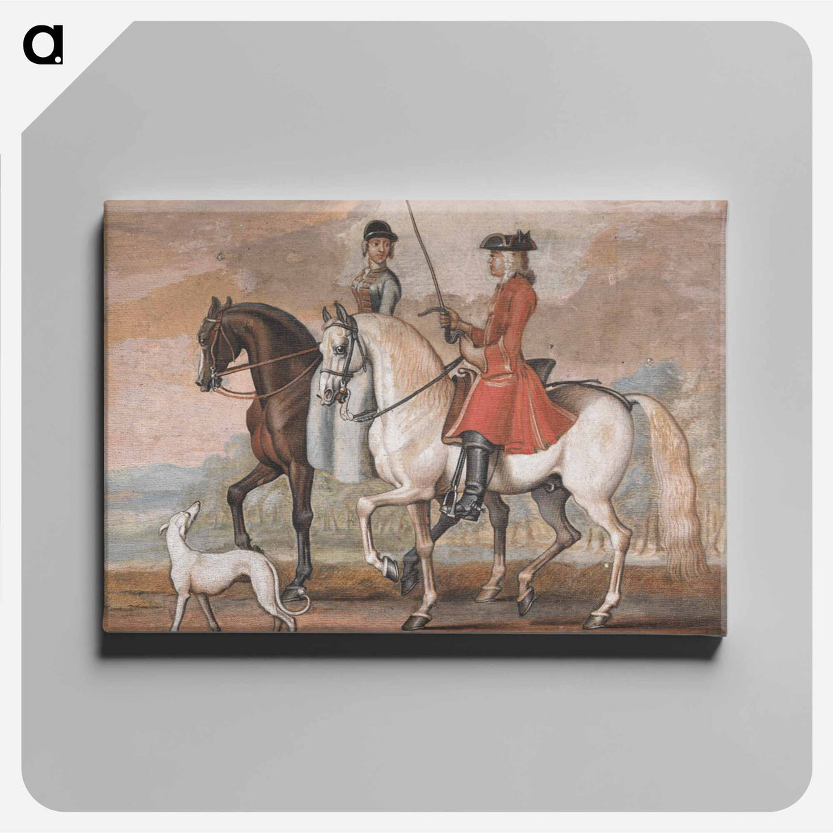 アートパネル-A Gentleman on a Managed Horse Riding Out With a Lady
- イェール大学アートギャラリー Canvas.