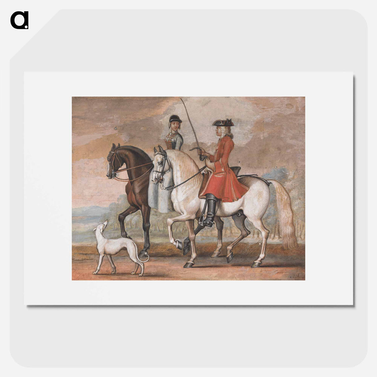 アートポスター-A Gentleman on a Managed Horse Riding Out With a Lady
- イェール大学アートギャラリー Poster.