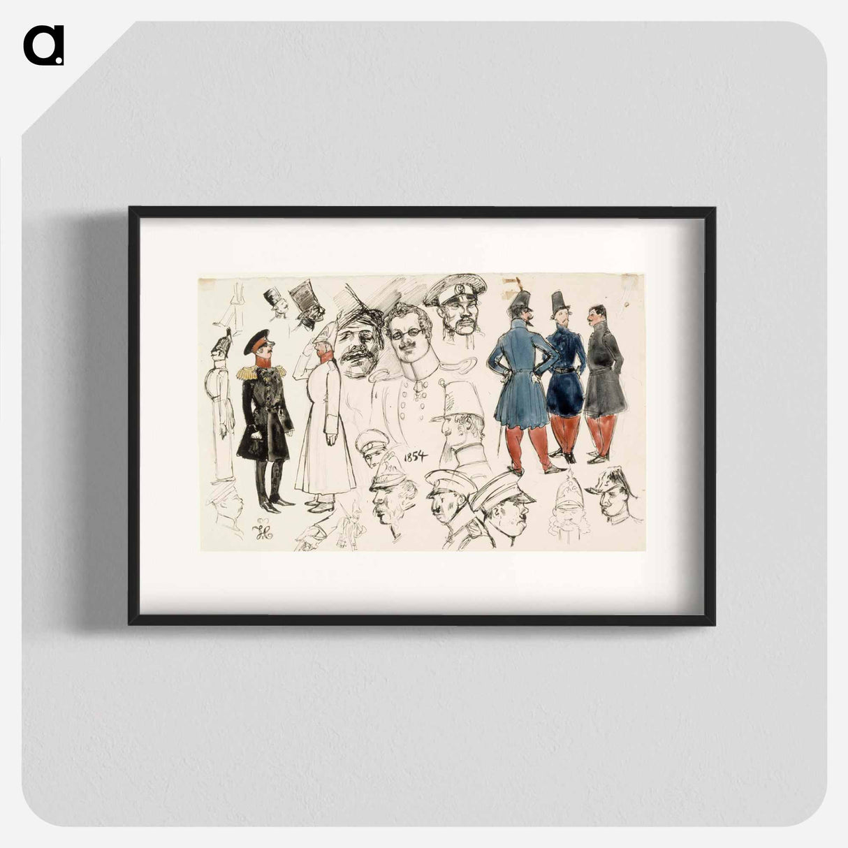 Venäläisiä - アルバート エーデルフェルト Poster.