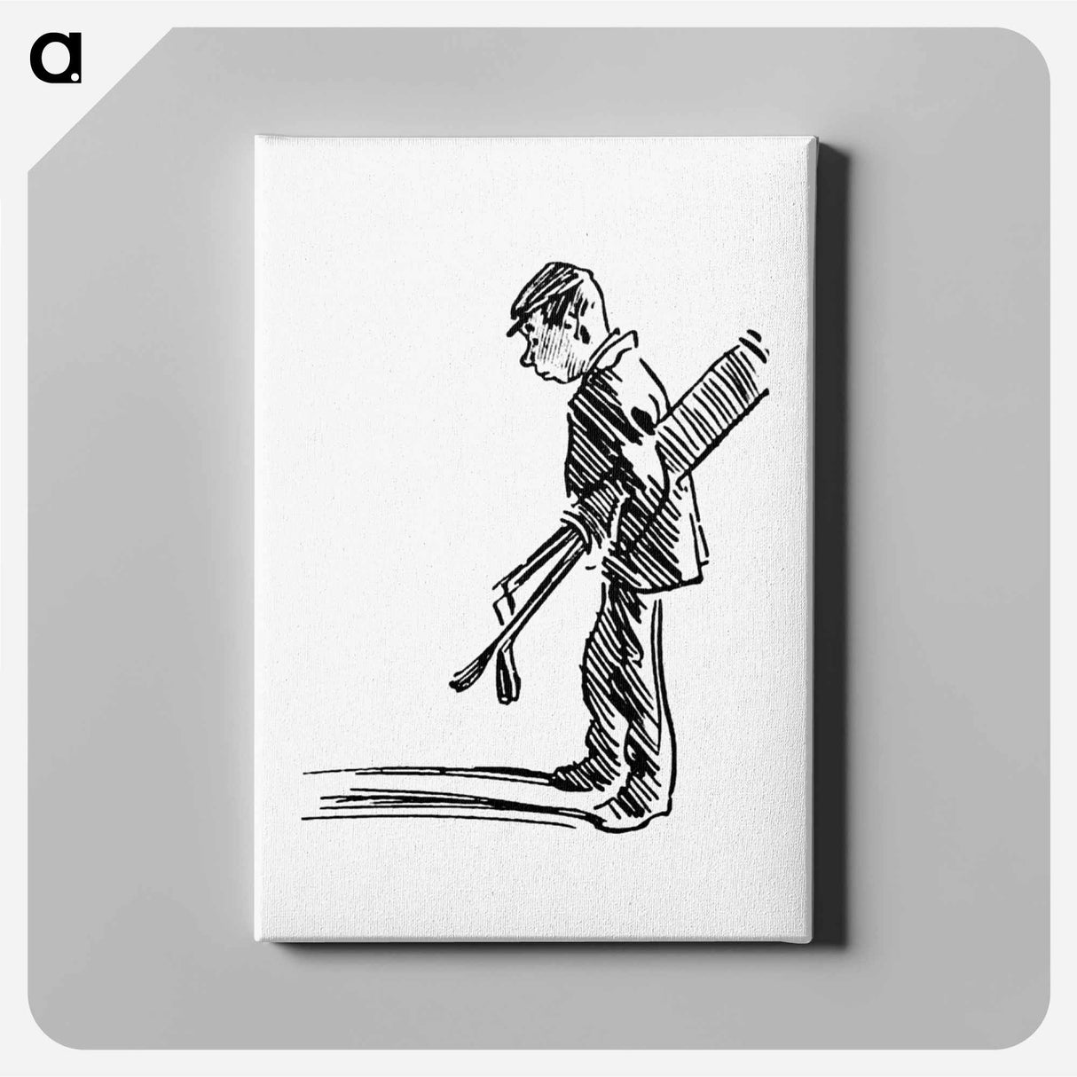 アートパネル-Golfer from The Z.Z.G or Zig Zag Guide Round And About The Bold And Beautiful Kentish Coast
- 大英図書館 Canvas.