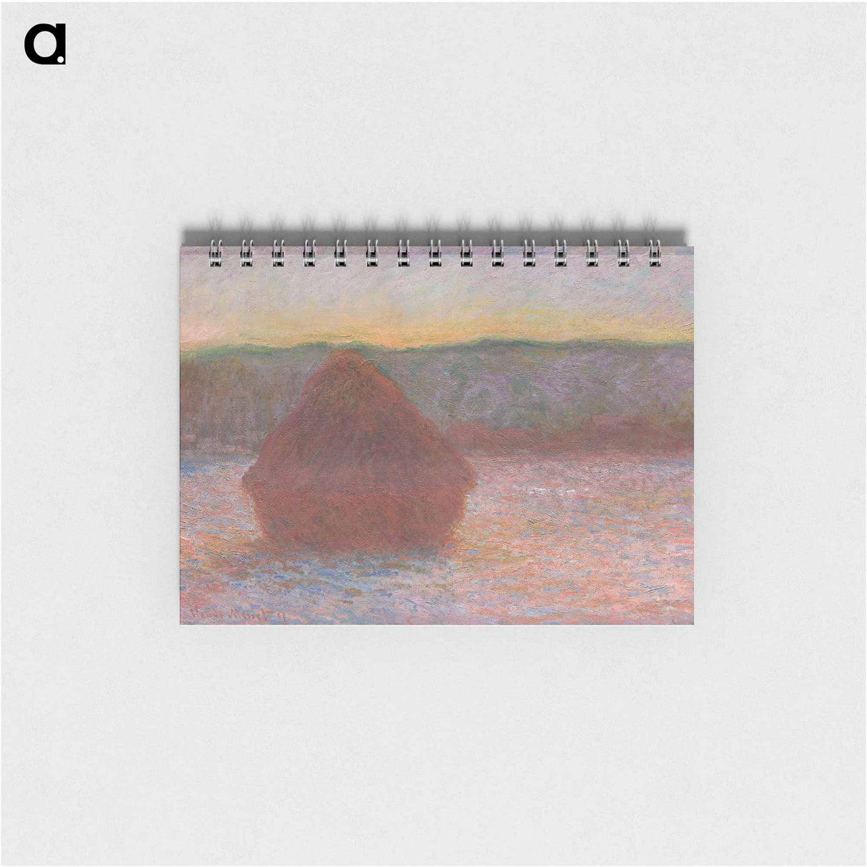 Haystacks, Thaw, Sunset - クロード モネ Memo.