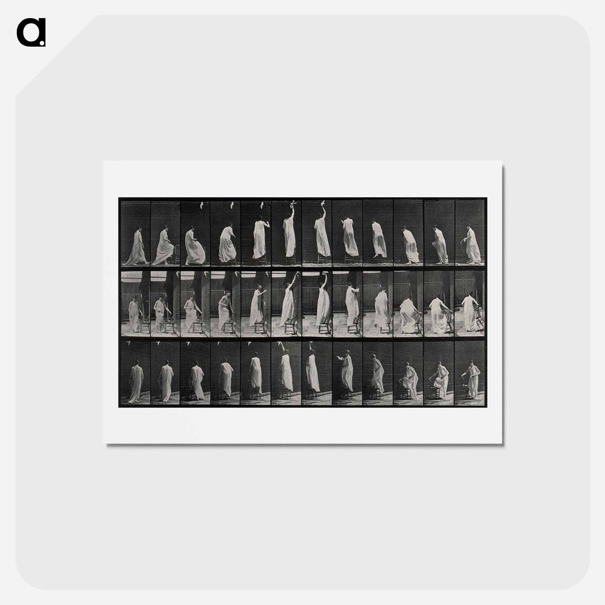アートポストカード-Woman Wiping a Screen
- エドワード マイブリッジ Postcard.
