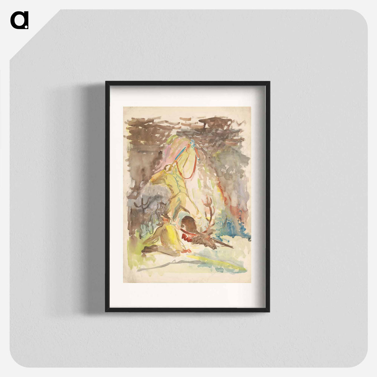 Hunting motif - アーノルド ピーター ワイズ クビンチャン Poster.