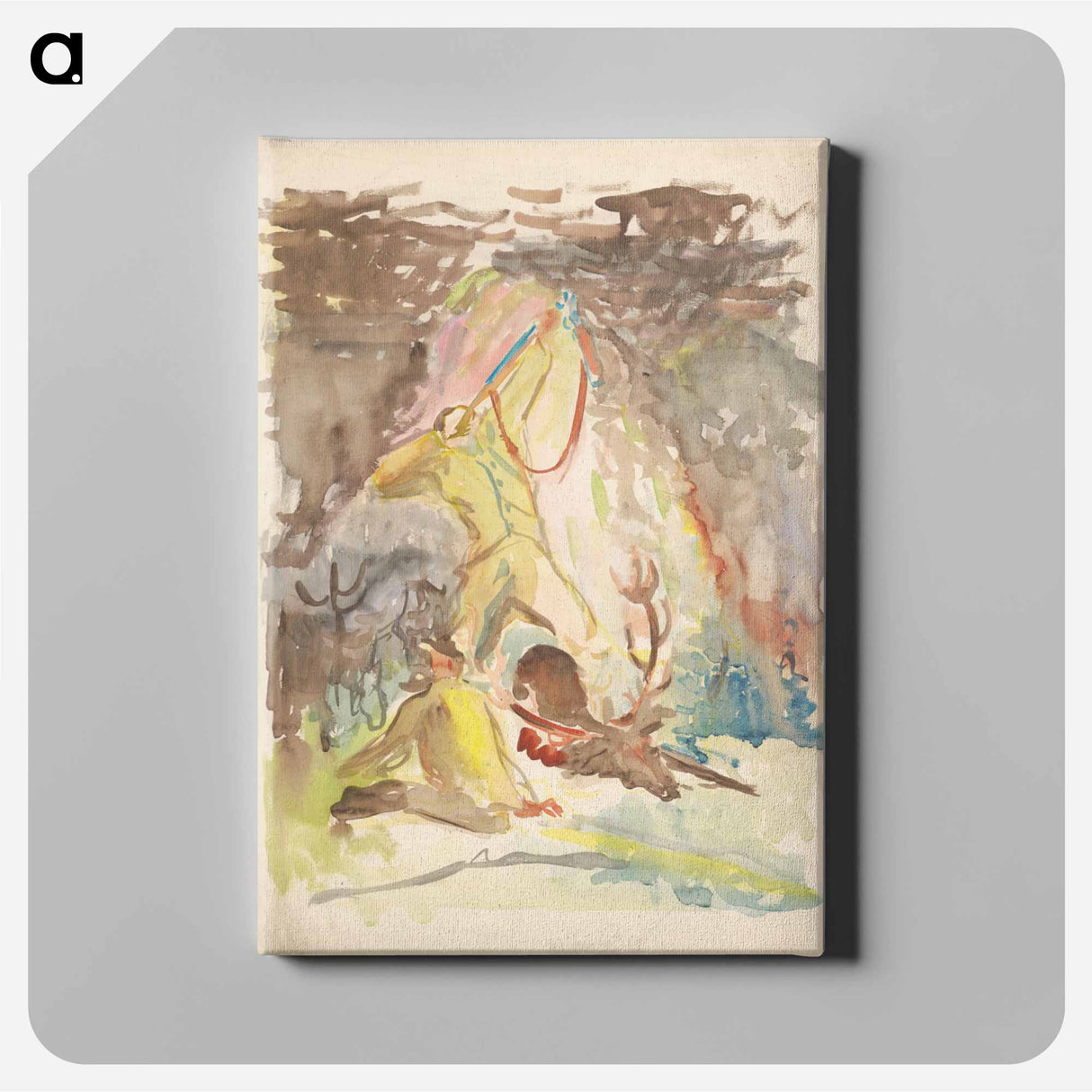 Hunting motif - アーノルド ピーター ワイズ クビンチャン Canvas.