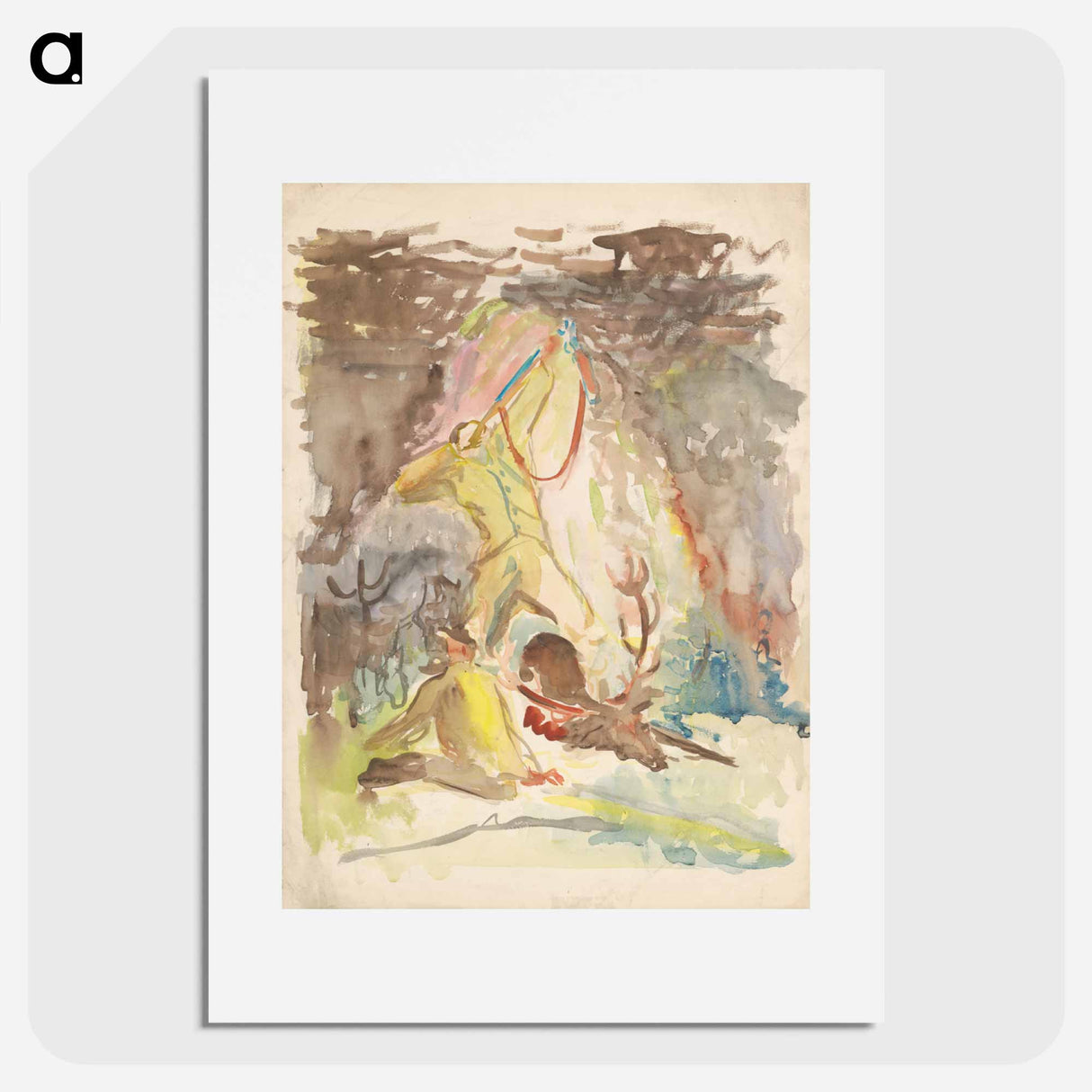 Hunting motif - アーノルド ピーター ワイズ クビンチャン Poster.