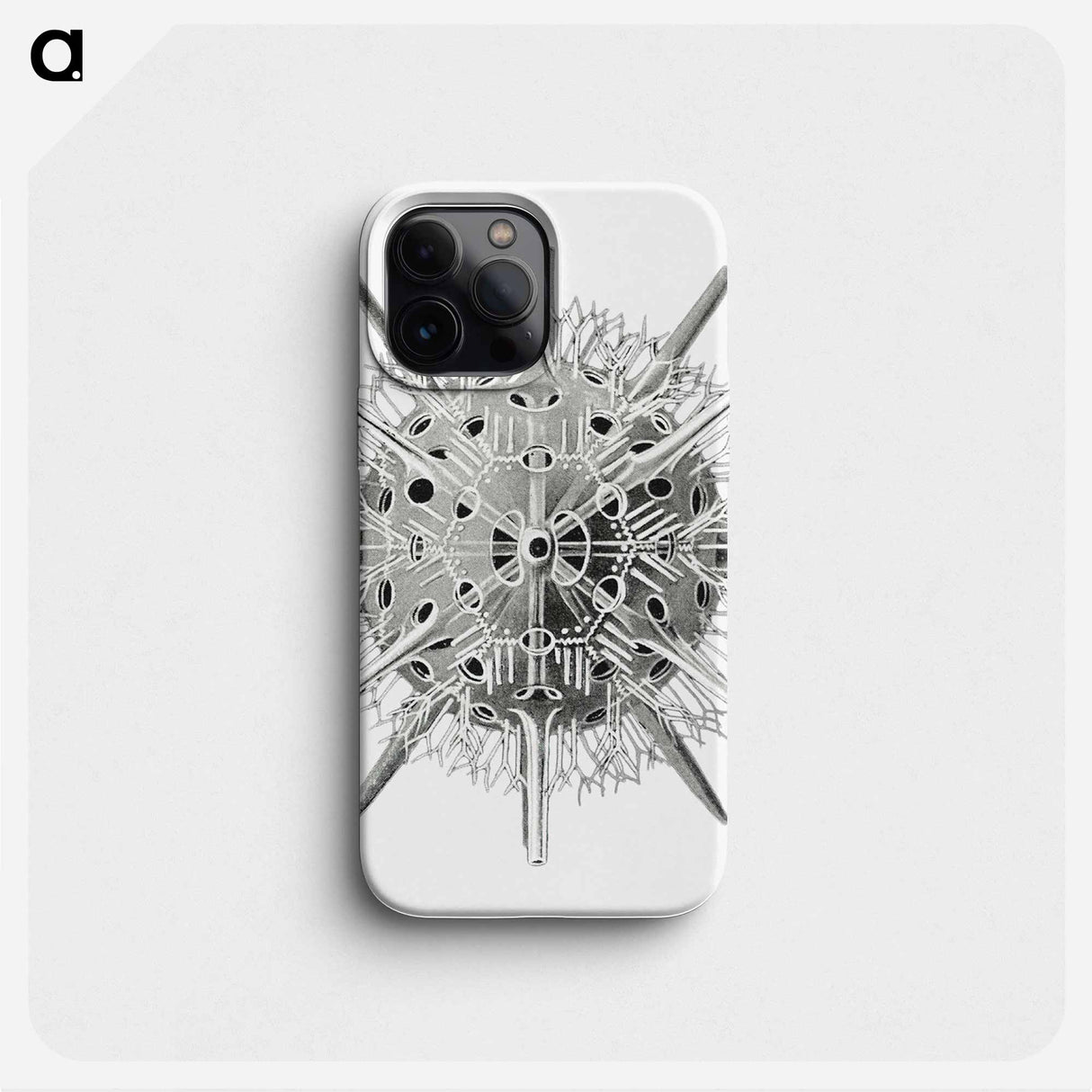 Vintage marine life illustration on white background - エルンスト ヘッケル Phone Case.