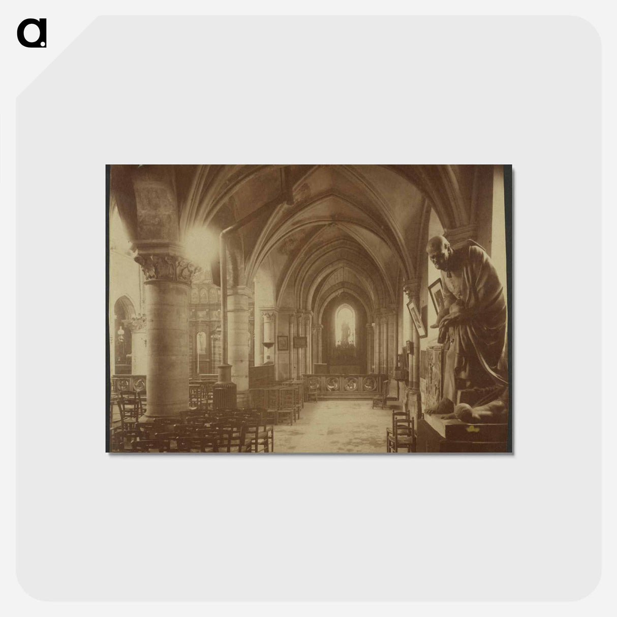 アートポストカード-Saint-Julien le Pauvre
- ウジェーヌ アジェ Postcard.