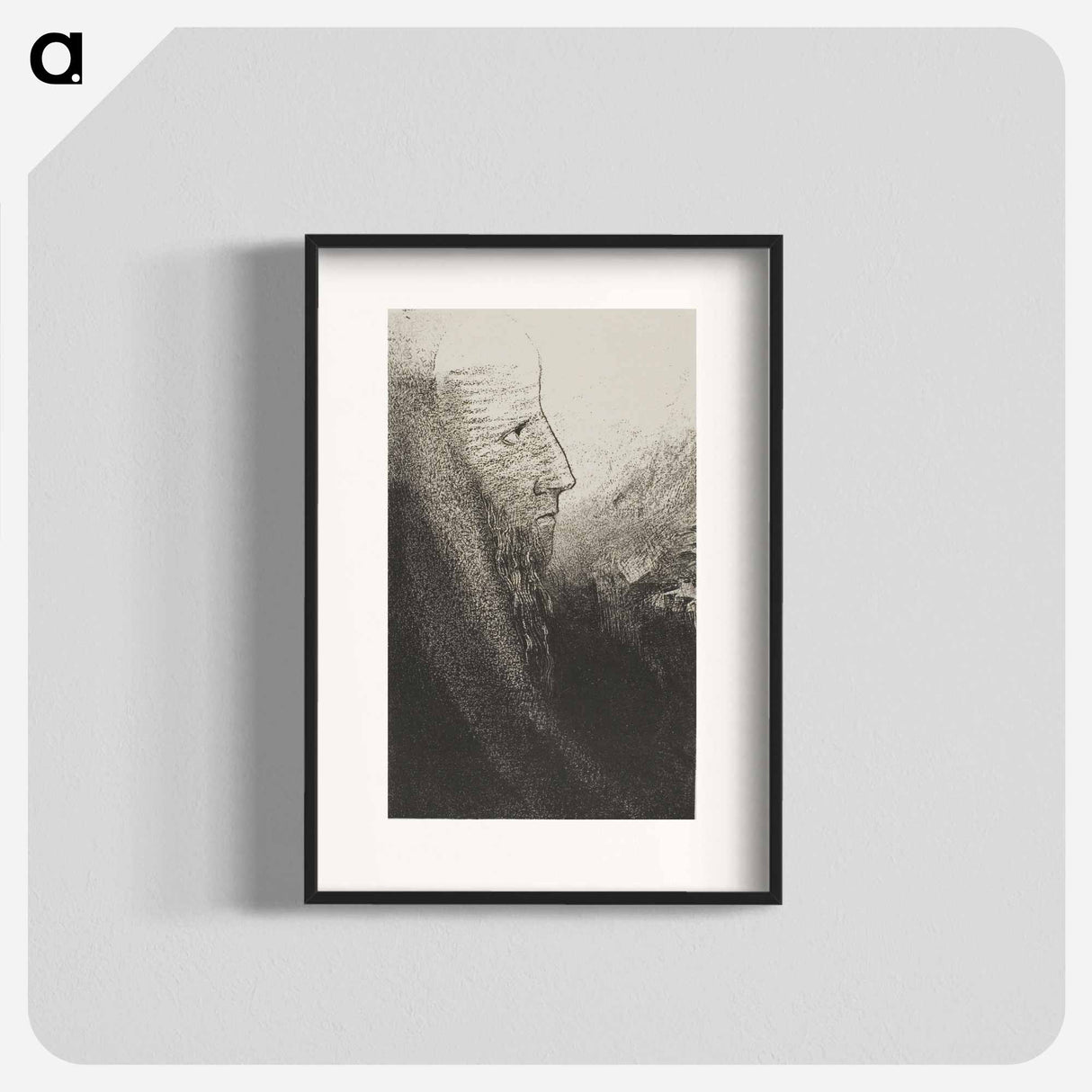 Saint Anthony: "Help Me, O My God!" - オディロン ルドン Poster.