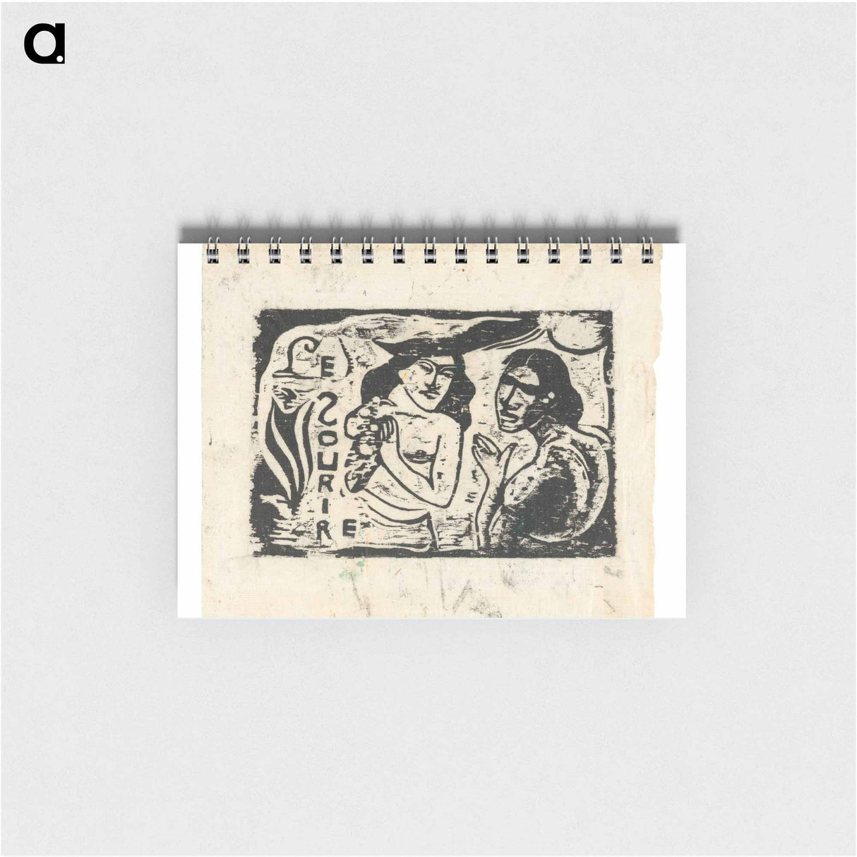 Two Women Chattering - ポール ゴーギャン Memo.