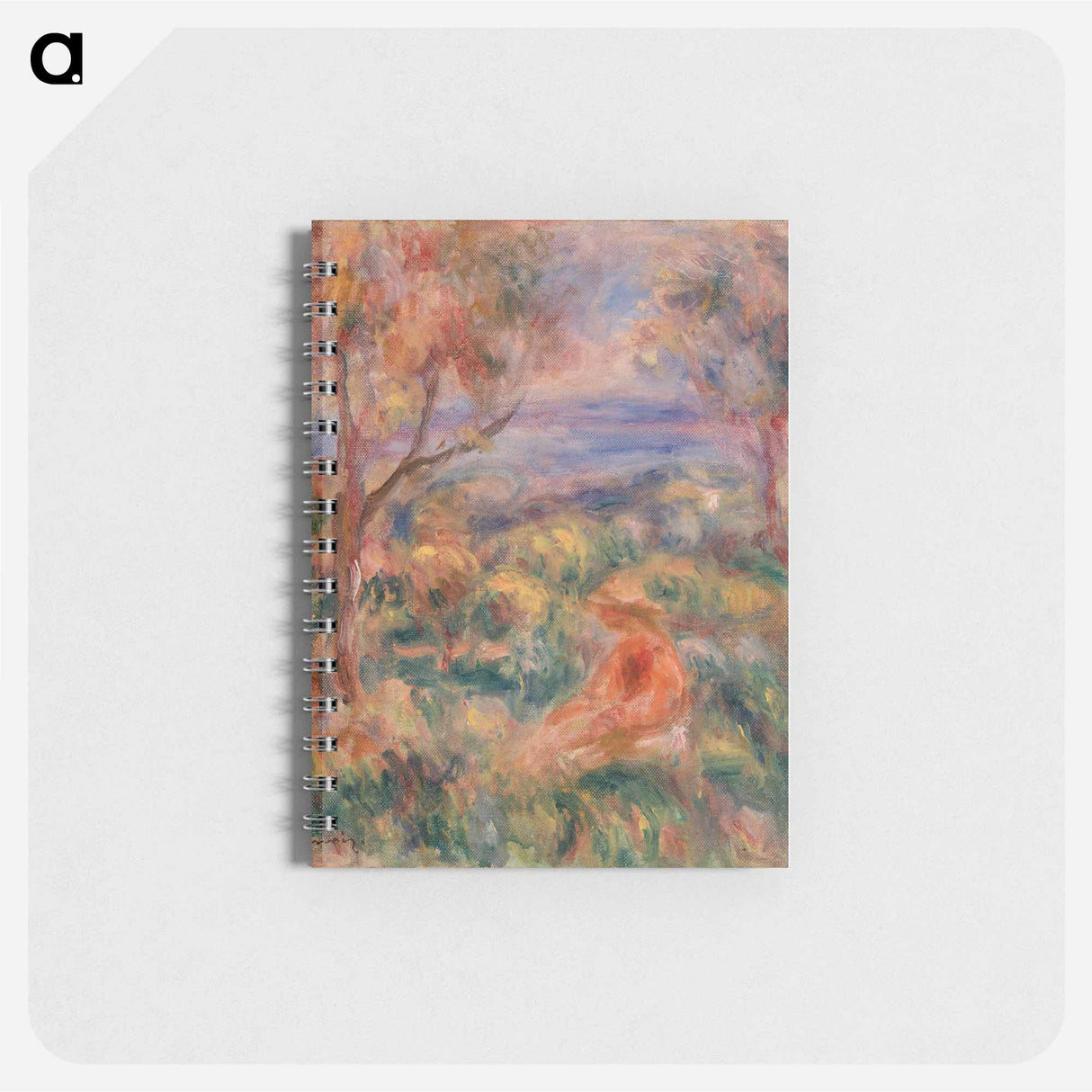 Seated Woman with Sea in the Distance - ピエール オーギュスト ルノワール Memo.