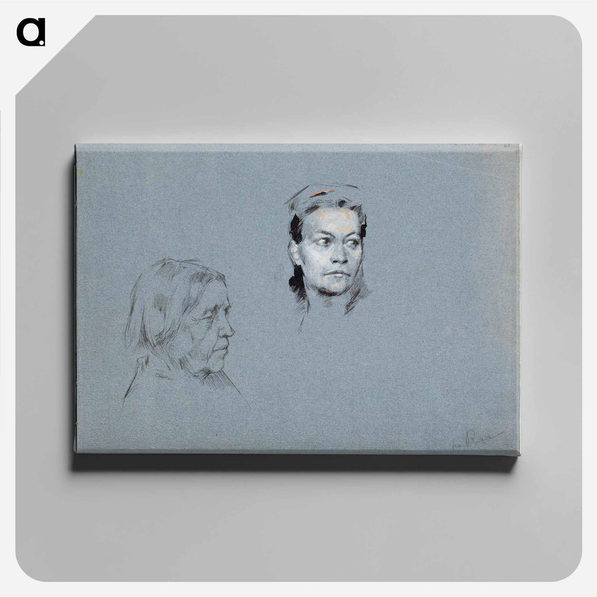 (unknown) part of a sketchbook - アルバート エーデルフェルト Canvas.