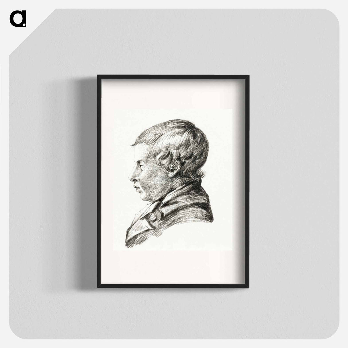 Bust of a boy - ジャン ベルナール Poster.