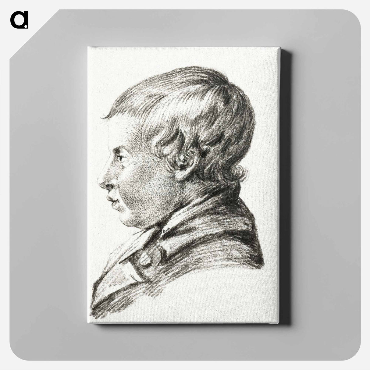 アートパネル-Bust of a boy - ジャン ベルナール Canvas.
