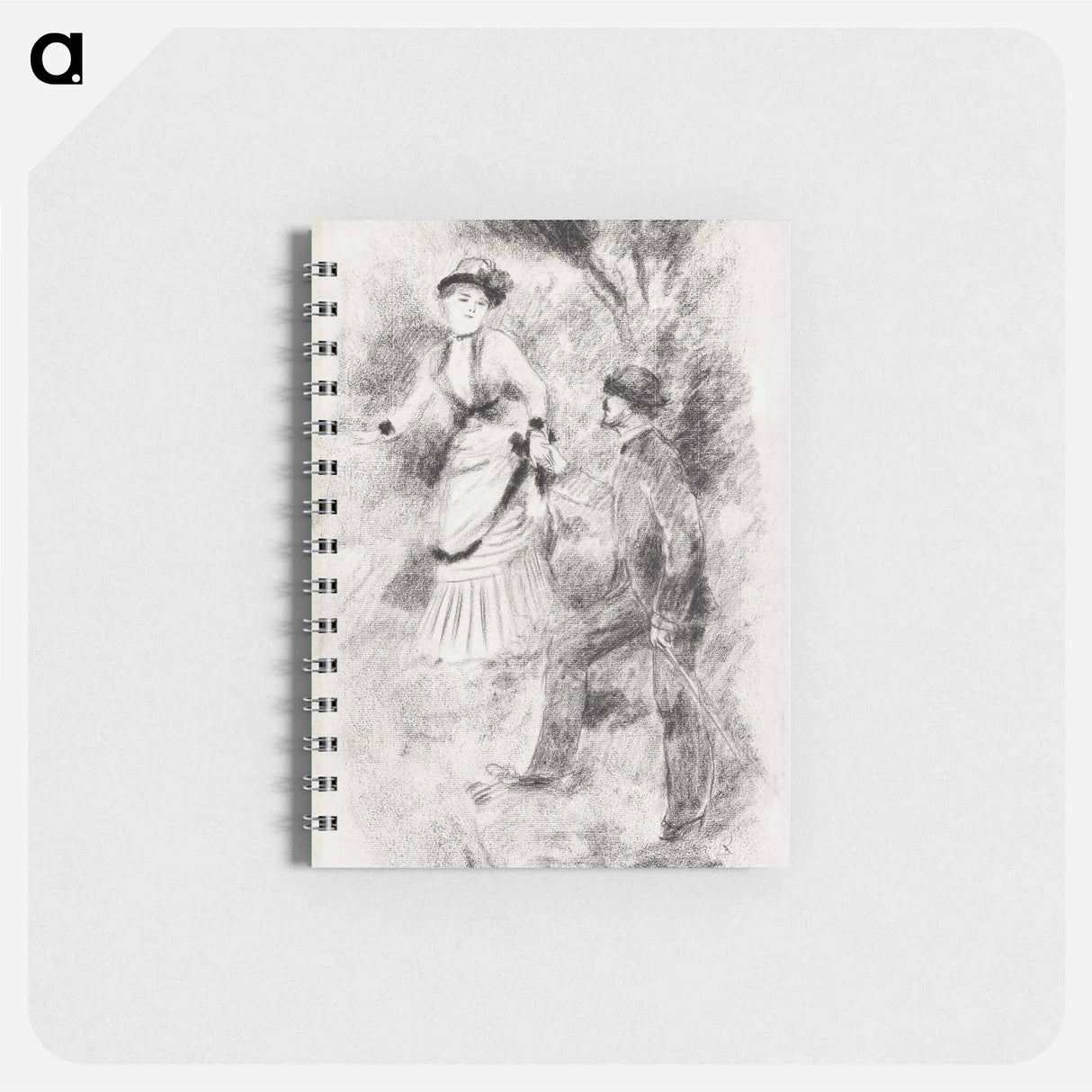 The Descent from the Summit: Jean Martin Steadies Hélène, the Banker’s Daughter - ピエール オーギュスト ルノワール Memo.