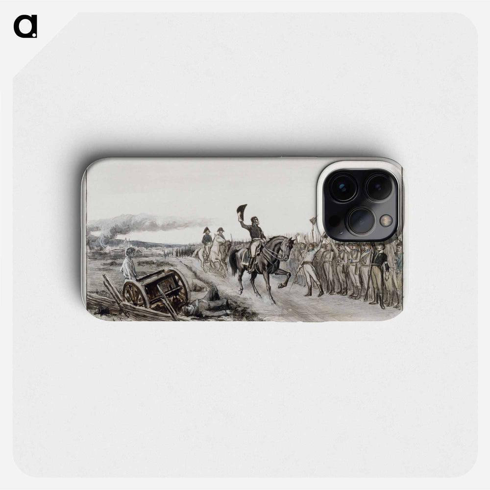Von döbeln greeting his troops from the poem number fifteen stolt - アルバート エーデルフェルト Phone Case.