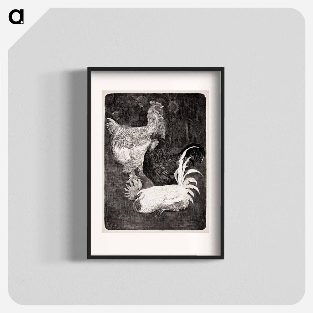 Drie hanen - Theo van Hoytema Poster.