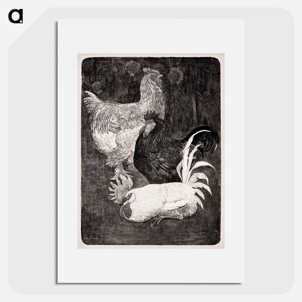 Drie hanen - Theo van Hoytema Poster.