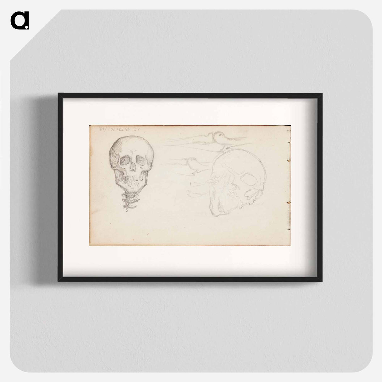 (unknown) part of a sketchbook - アルバート エーデルフェルト Poster.