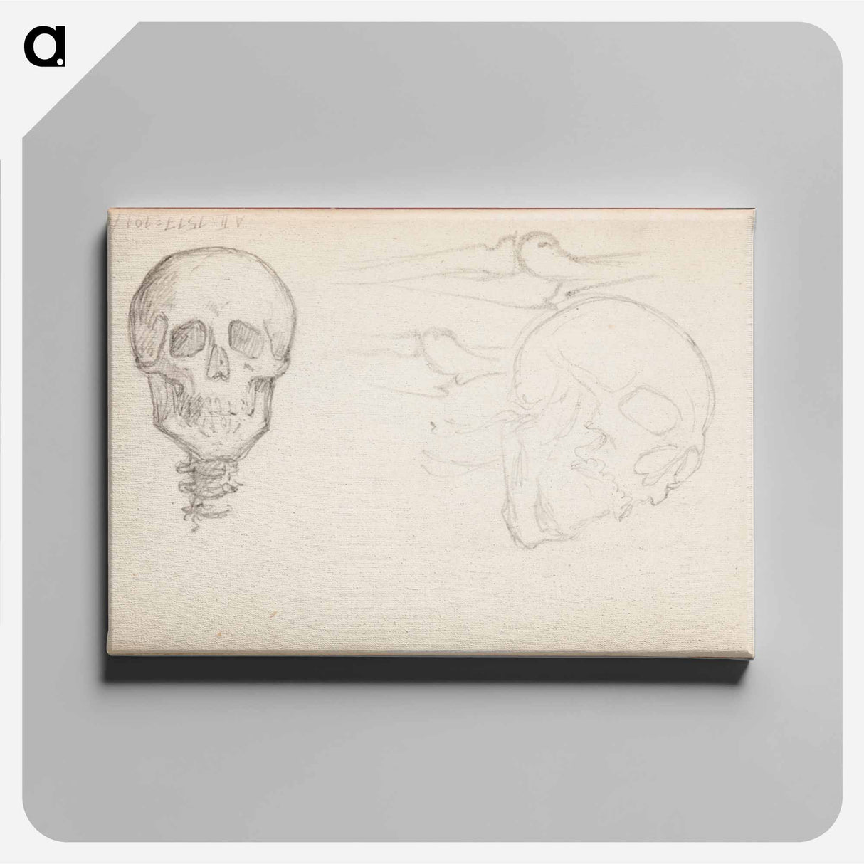 アートパネル-(unknown) part of a sketchbook - アルバート エーデルフェルト Canvas.