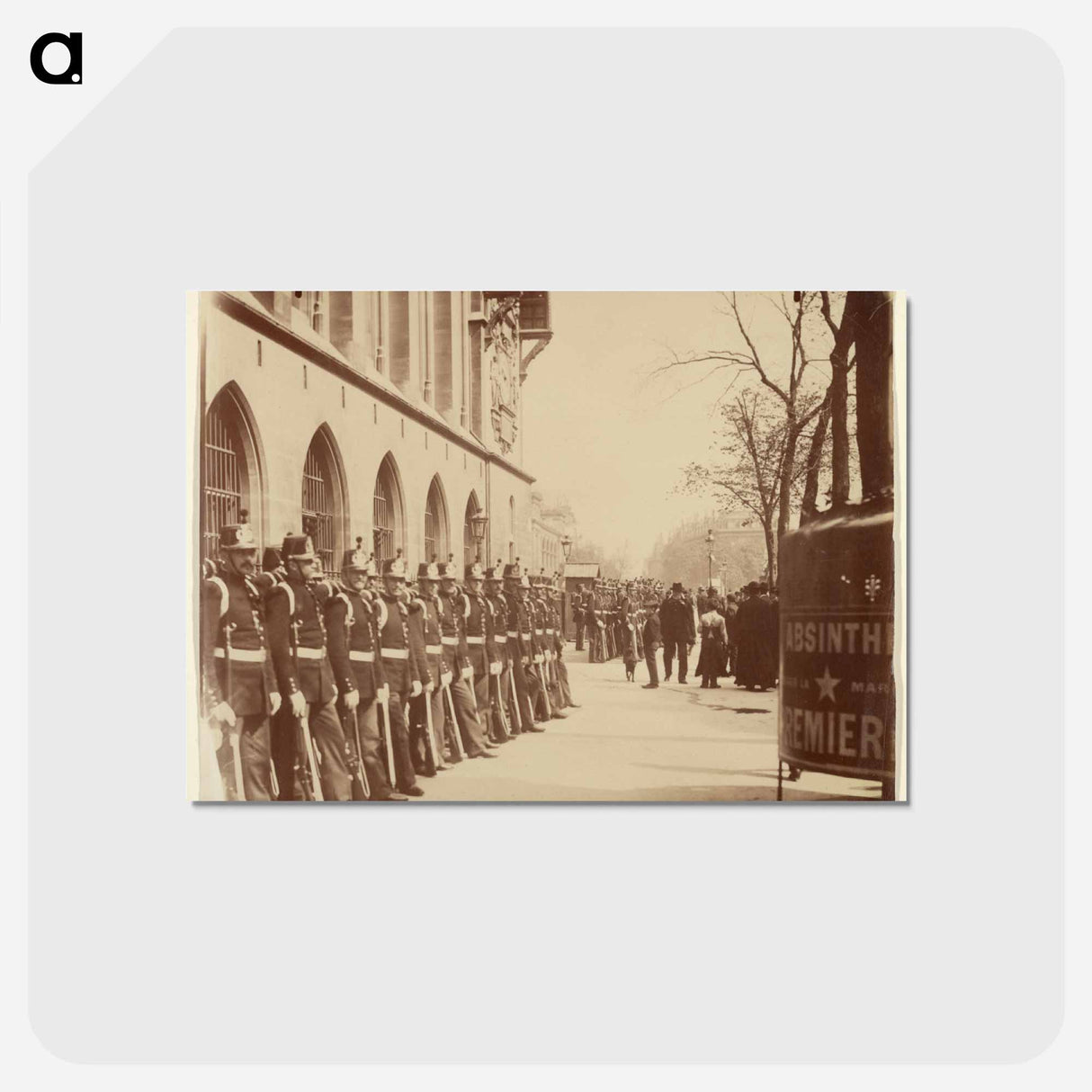 アートポストカード-Gardes Républicains devant le Palais de Justice
- ウジェーヌ アジェ Postcard.