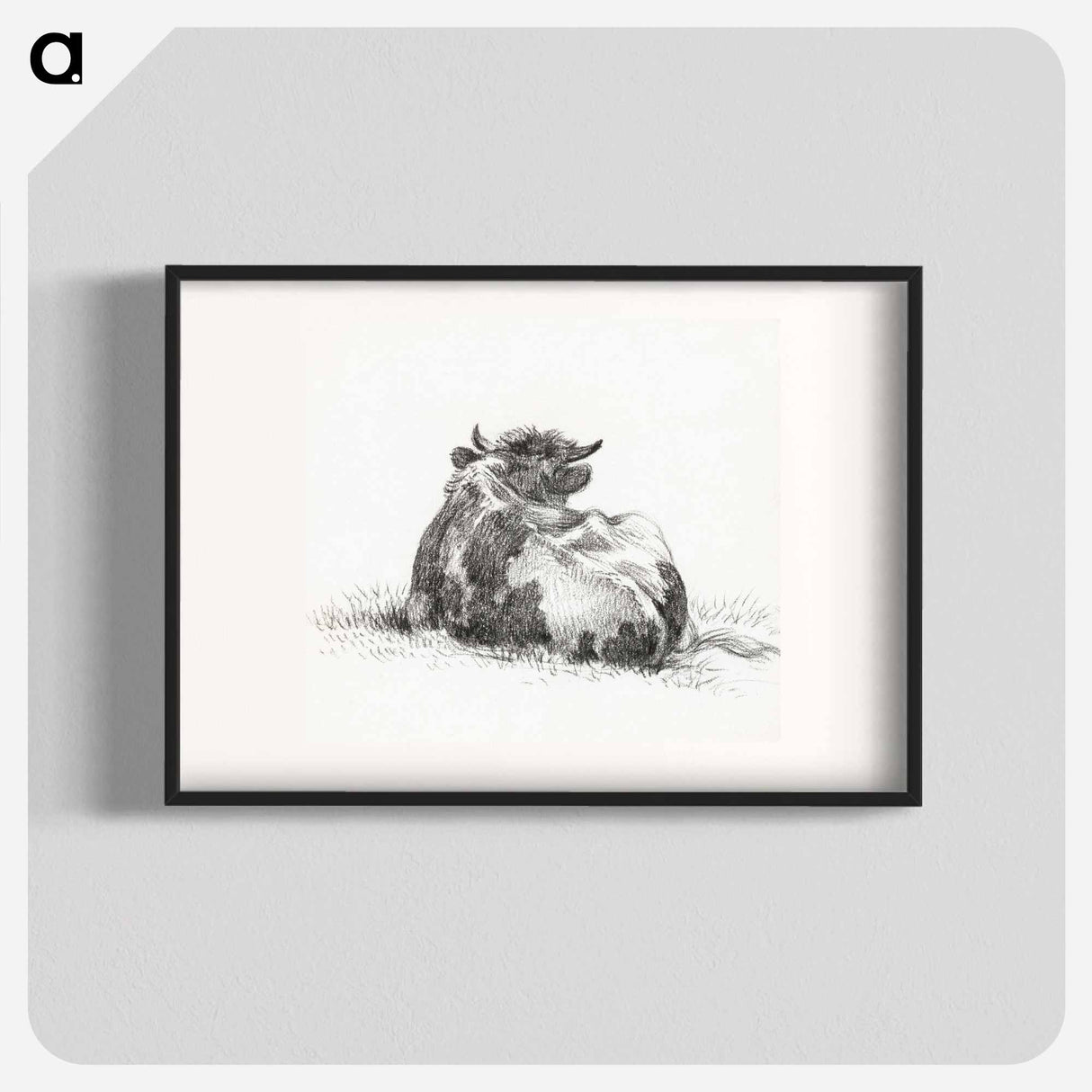 Lying cow - Jean Bernard Poster.