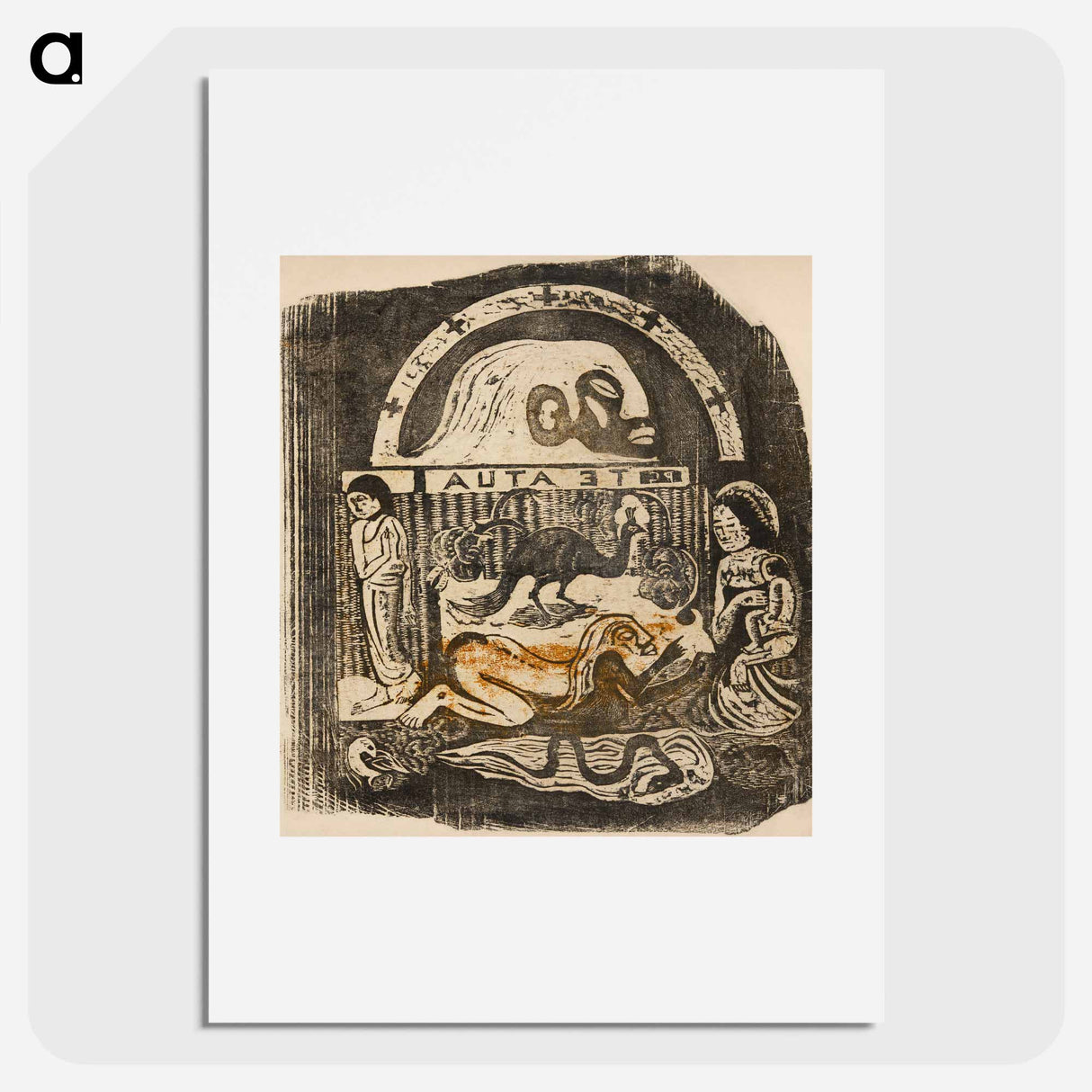 The God (Te atua) - Paul Gauguin Poster.