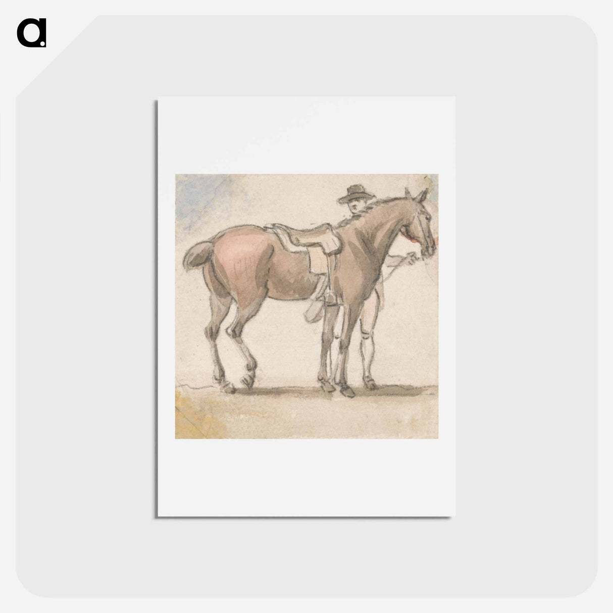アートポストカード-A Man and a Saddled Horse
- イェール大学アートギャラリー Postcard.