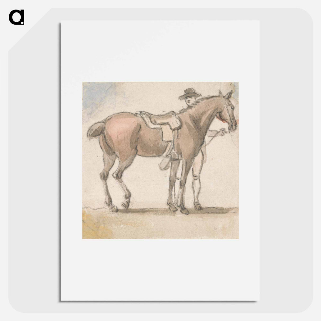 アートポスター-A Man and a Saddled Horse
- イェール大学アートギャラリー Poster.