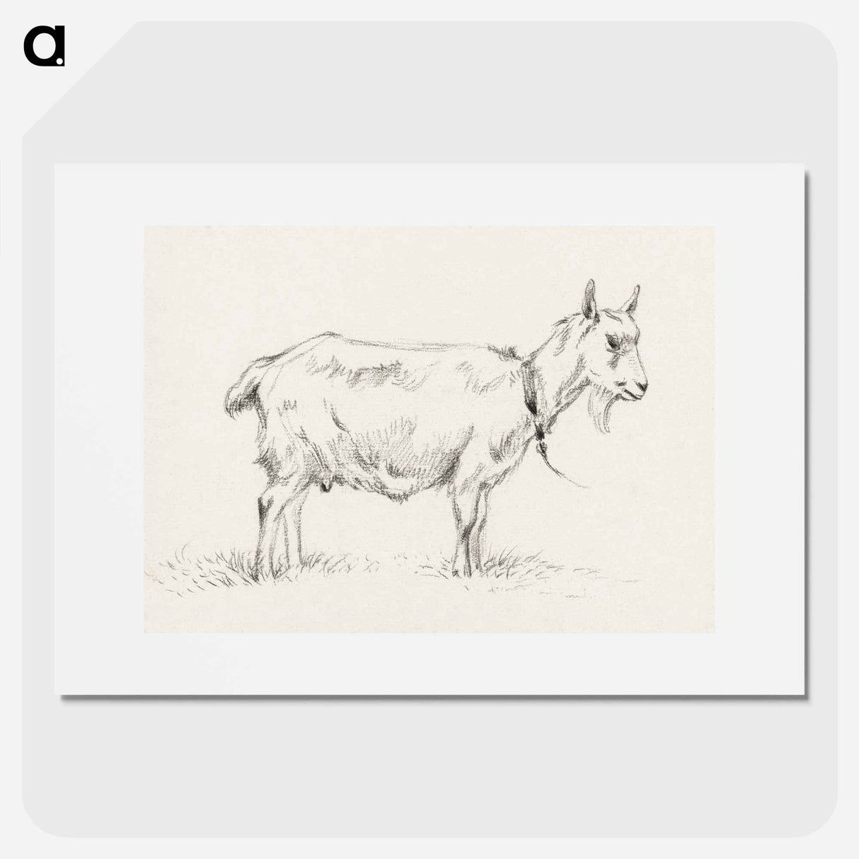 Standing goat - ジャン ベルナール Poster.