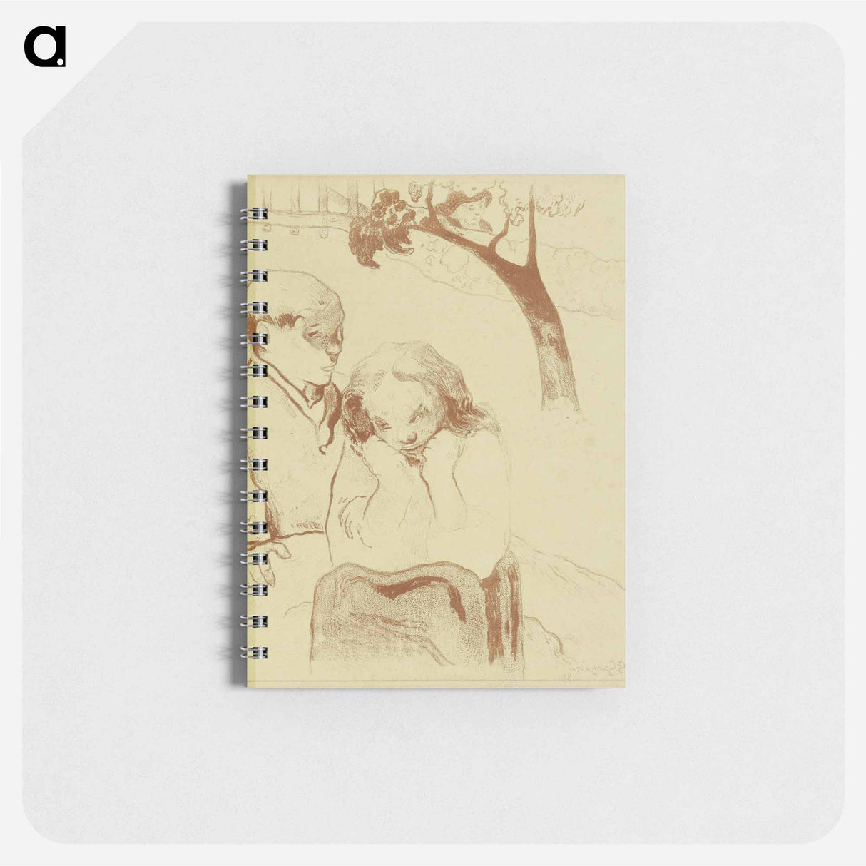 Sad Woman is Sitting with a Man - ポール ゴーギャン Memo.