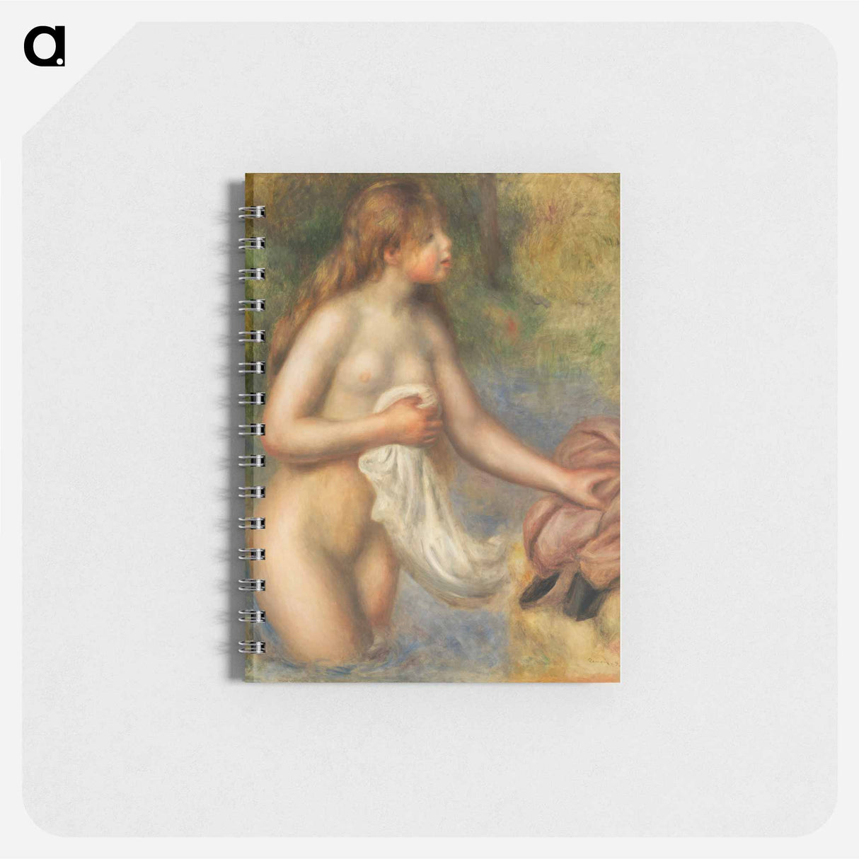 Bather (Baigneuse) - ピエール オーギュスト ルノワール Memo.