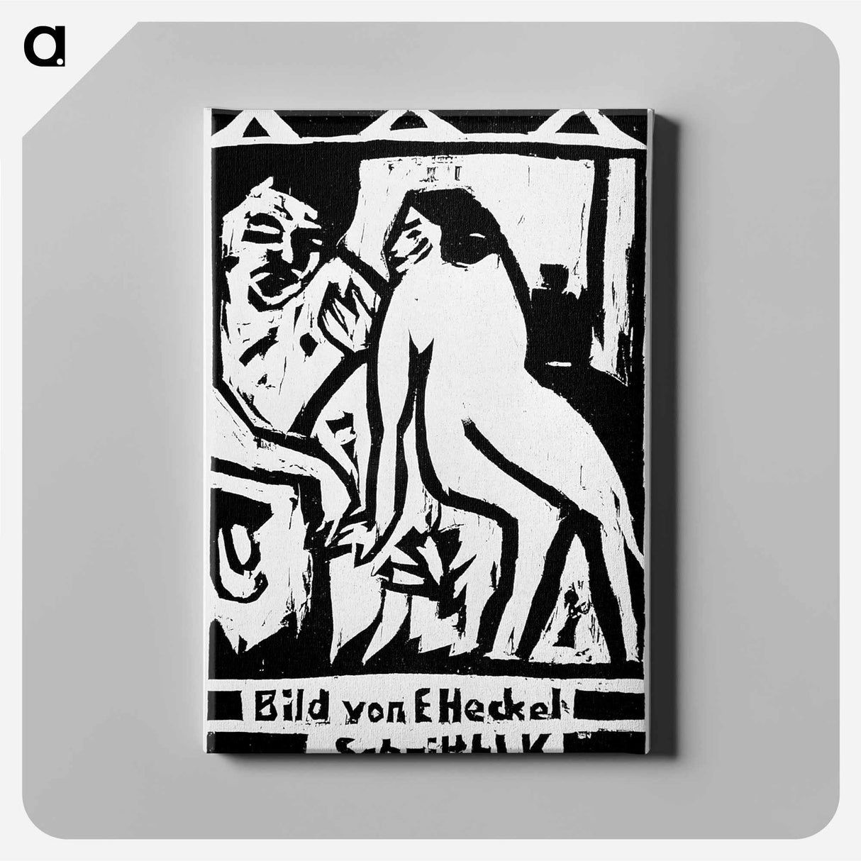 アートパネル-Man and woman - エルンスト ルートヴィヒ キルヒナー Canvas.