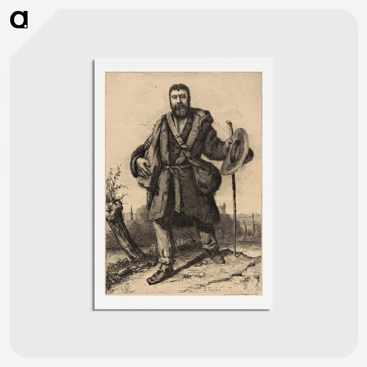 3-74_Gustave-Courbet_hagaki