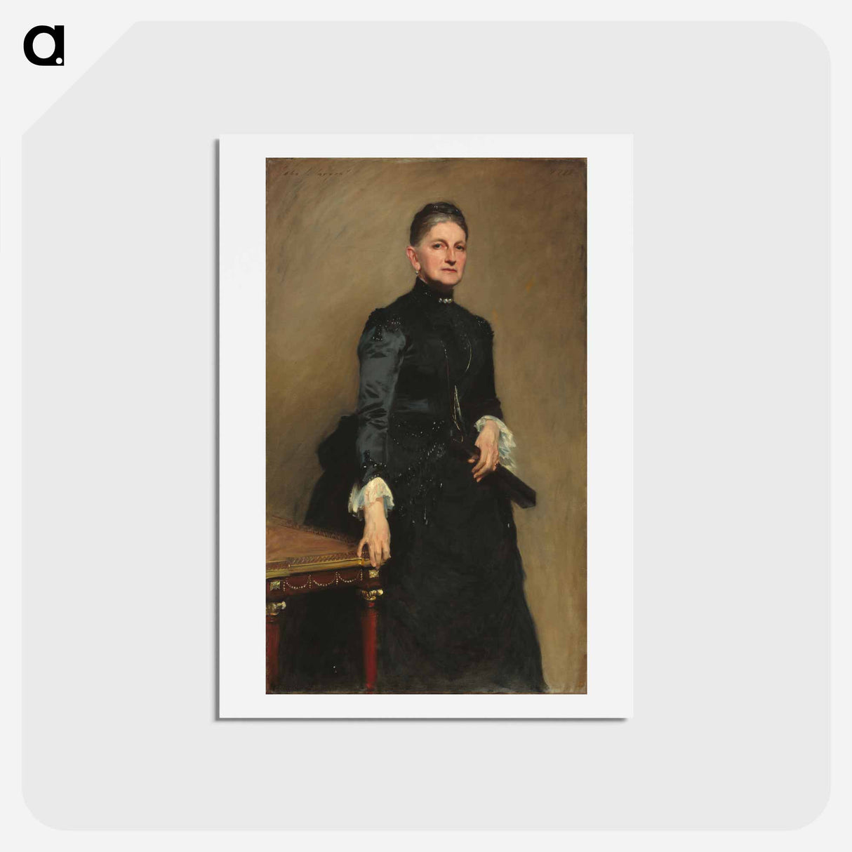 アートポストカード-Eleanora O'Donnell Iselin (Mrs. Adrian Iselin) - ジョン シンガー サージェント Postcard.