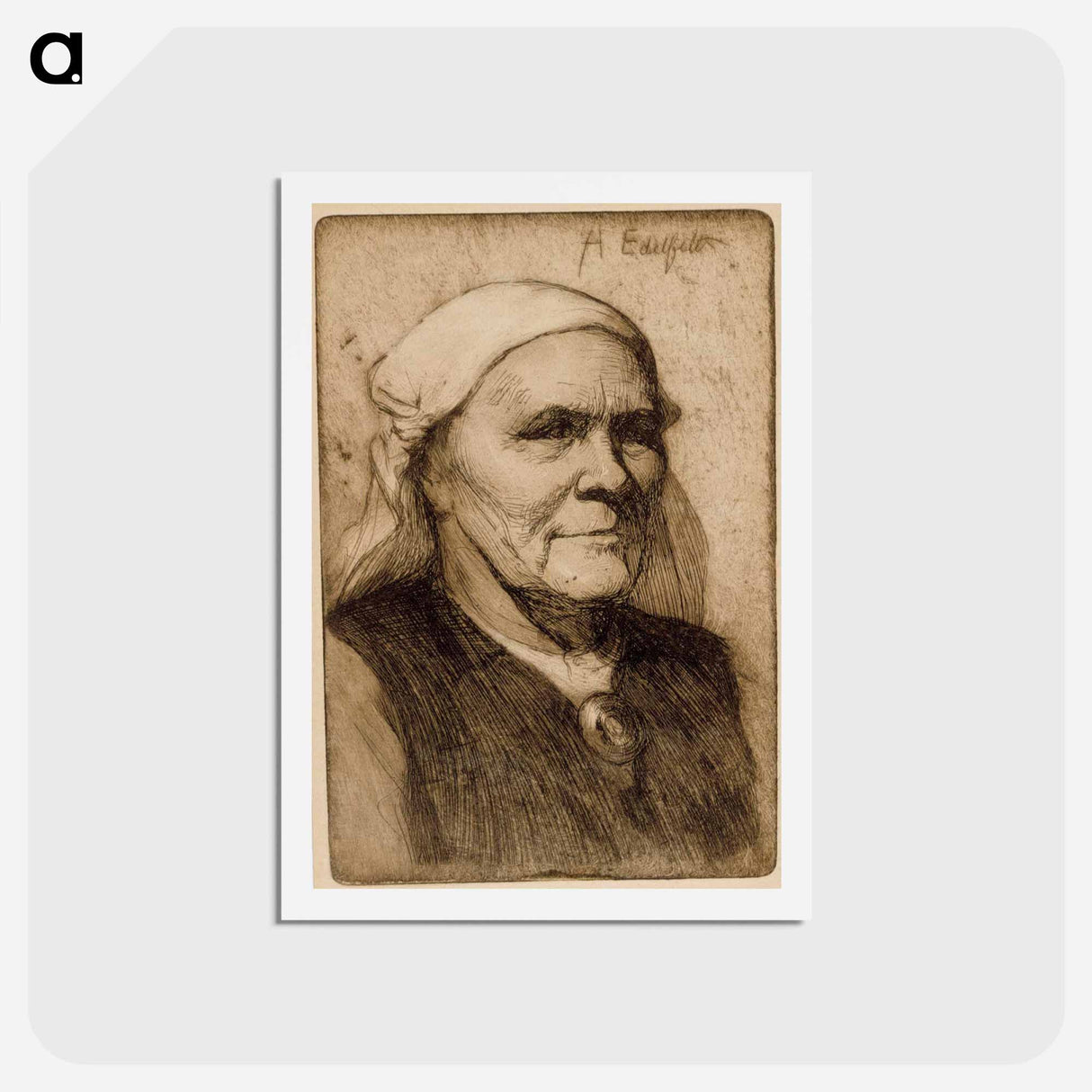 Ruokolahden eukko - アルバート エーデルフェルト Postcard.