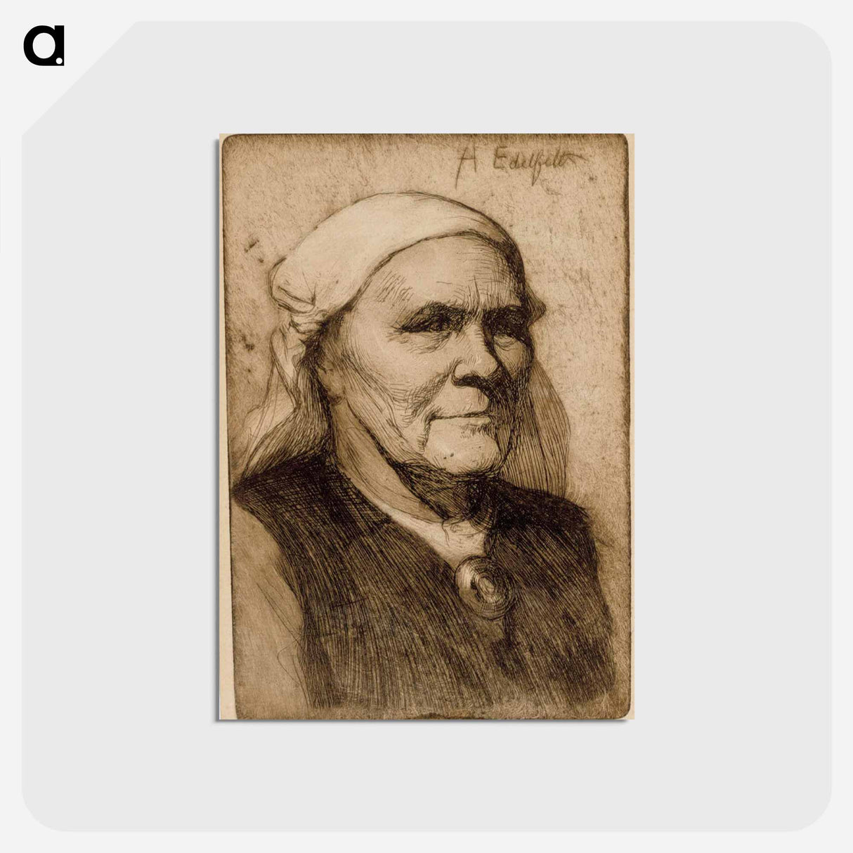 Ruokolahden eukko - アルバート エーデルフェルト Postcard.