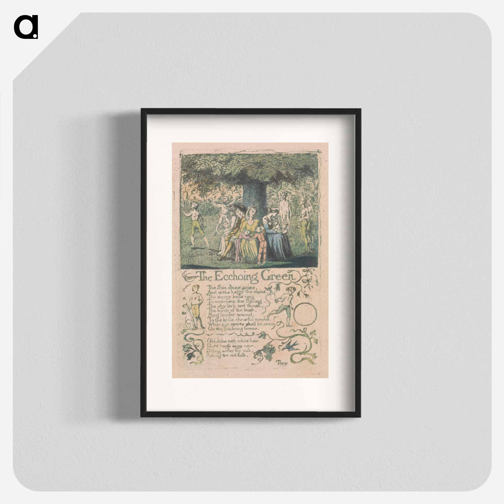 The Ecchoing Green - William Blake Poster.