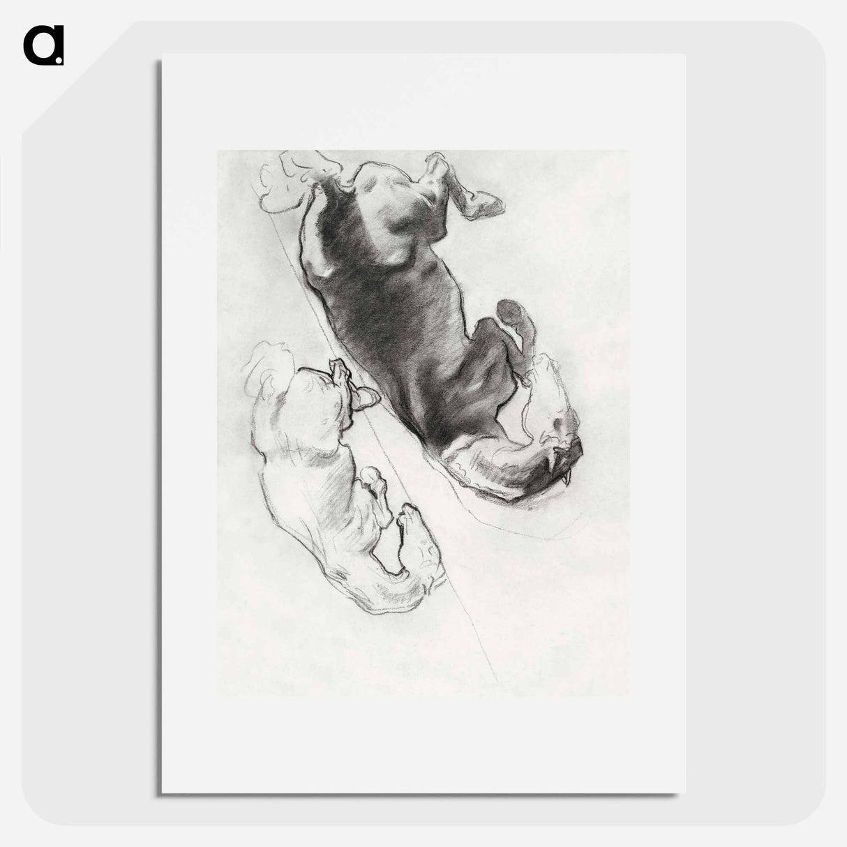 Studies for "The Fall of Gog and Magog" by John Singer Sargent - John Singer Sargent Poster.