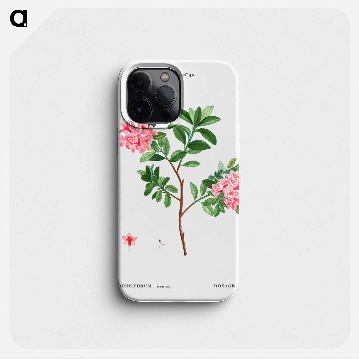 Rhododendron hirsutum - Pierre Joseph Redouté Phone Case.
