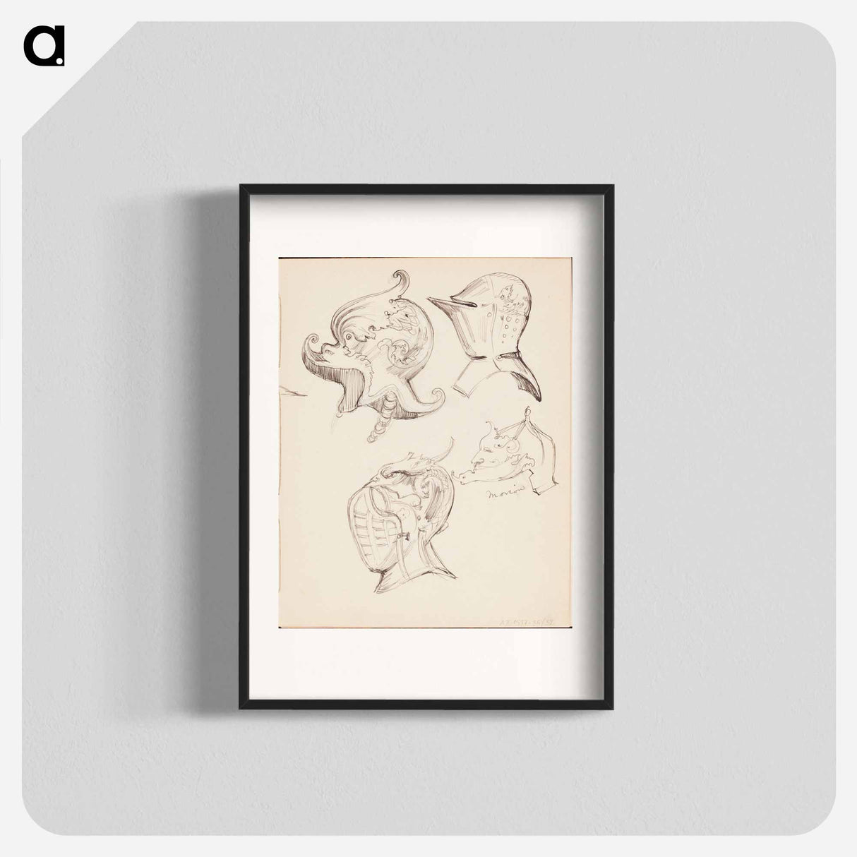 (unknown) part of a sketchbook - アルバート エーデルフェルト Poster.